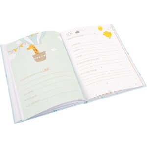 Goldbuch diario bebé Elefante azul 21x28 cm gofrado plateado 44 páginas