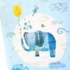 Goldbuch diario bebé Elefante azul 21x28 cm gofrado plateado 44 páginas