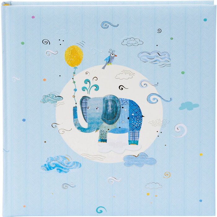 Goldbuch Álbum Bebé Elefante Azul 30x31 cm 60 páginas blancas