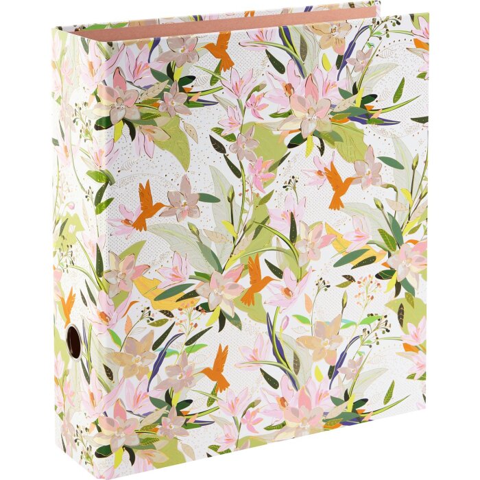 Goldbuch Carpeta Royal Lilly blanco DIN A4 lomo 8 cm