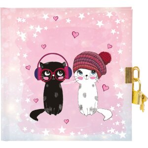 Goldbuch diario Música para gatos 16,5x16,5 cm 96...