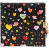 Goldbuch Diario Corazón a Corazón oscuro 16,5x16,5 cm 96 páginas blancas