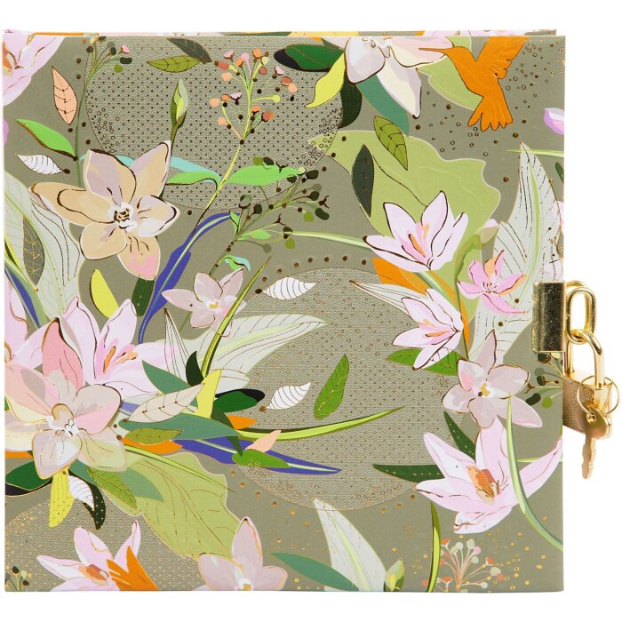 Goldbuch diario Royal Lilly verde 16,5x16,5 cm 96 páginas blancas