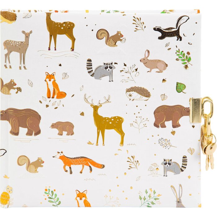 Goldbuch diario Woodland charm blanco 16,5x16,5 cm 96 páginas blancas