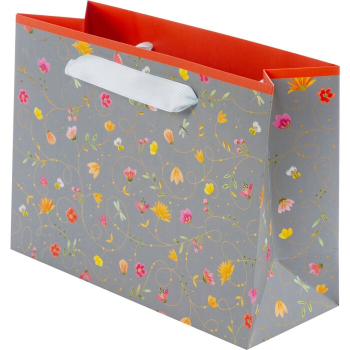 Bolsa de regalo Goldbuch Summer day gris 18x25x10 cm