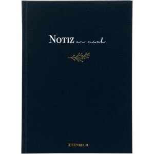 Goldbuch Cuaderno Note to Me azul oscuro 15x22 cm 200 páginas punteado