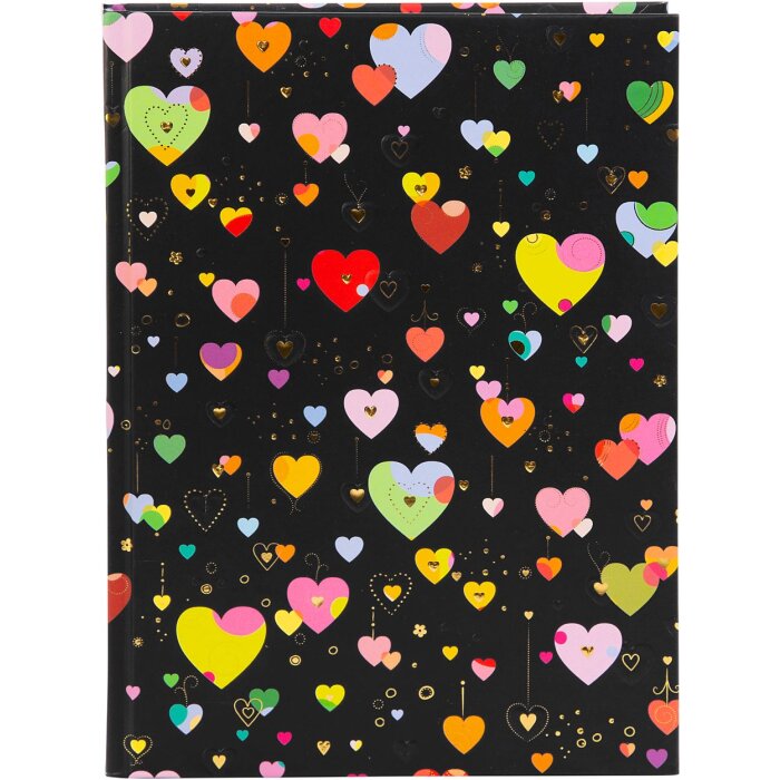 Goldbuch Cuaderno Heart to Heart oscuro 15x22 cm 200 páginas en blanco