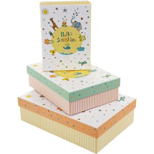 Goldbuch set de cajas de cartón hello sunshine 3...