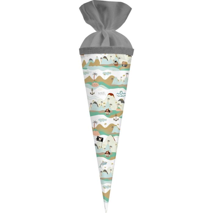 Bolsa para hermanos Goldbuch ¡Ahoy! Cono escolar 35 cm con cierre de fieltro
