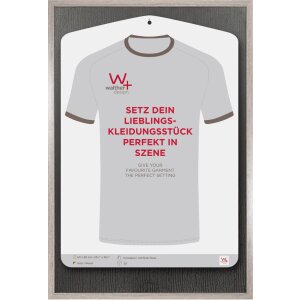 Walther Marco de madera Estocolmo 3D Jersey Marco 60x90 cm Arte Vidrio