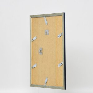 Efecto Marco de madera Perfil 26 azul 25x70 cm Cristal antirreflectante