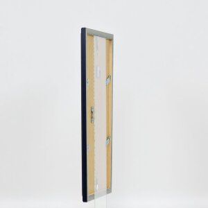 Efecto Marco de madera Perfil 26 azul 25x70 cm Cristal antirreflectante