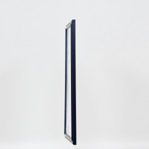 Efecto Marco de madera Perfil 26 azul 25x70 cm Cristal antirreflectante
