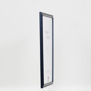 Efecto Marco de madera Perfil 26 azul 50x70 cm Cristal antirreflectante