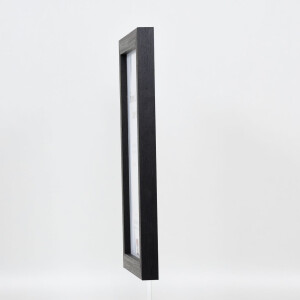 Efecto Marco de madera Perfil 52 negro 20x20 cm Cristal normal