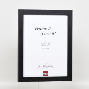 Efecto marco de madera Perfil 52 negro 59,4x84,1 cm cristal de museo
