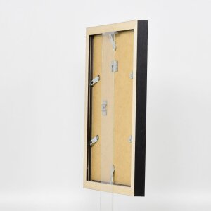 Efecto Marco de madera Perfil 52 negro 70x100 cm Vidrio Museo