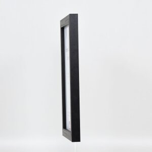 Efecto Marco de madera Perfil 52 negro 70x100 cm Vidrio Museo
