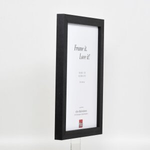 Efecto Marco de madera Perfil 52 negro 70x100 cm Vidrio Museo