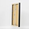 Efecto Marco de madera Perfil 52 negro 70x100 cm Vidrio Museo