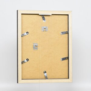 Efecto Marco de madera Perfil 52 negro 70x70 cm Museo de vidrio