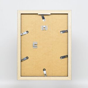 Efecto marco de madera Perfil 52 negro 10,5x14,8 cm cristal de museo