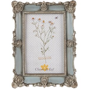 Clayre & Eef 2F0995 Marco de fotos 15x2x20 cm Azul...