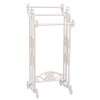 Clayre & Eef 4Y0224W Toallero Guest 40x37x91 cm Blanco Rectángulo