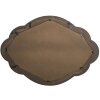Clayre & Eef 52S238 Espejo 70x6x100 cm Dorado - Negro Ovalado