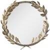 Clayre & Eef 52S288 Espejo Ø 55x4 cm Espejo de pared dorado