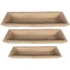 Clayre & Eef 5H0559CH Cuencos 70x20x9 - 66x15x7 - 61x11x6 cm Marrón
