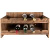 Clayre & Eef 5H0637 Botellero 65x28x33 cm Marrón Rectángulo