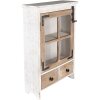 Clayre & Eef 5H0640 Armario 38x14x58 cm Blanco - Marrón