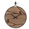 Clayre & Eef 5KL0226 Reloj de Pared 60x4x72 cm - 1xAA Marrón - Negro