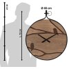 Clayre & Eef 5KL0226 Reloj de Pared 60x4x72 cm - 1xAA Marrón - Negro