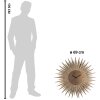 Clayre & Eef 5KL0228 Reloj de Pared Ø 69x4 cm - 1xAA Redondo color Cobre