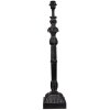 Clayre & Eef 5LMP354 Portalámpara 16x16x78 cm E27-máx 1x60W Negro Cuadrado