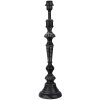 Clayre & Eef 5LMP356 Portalámpara Ø 15x60 cm E27-máx 1x60W Negro Redondo