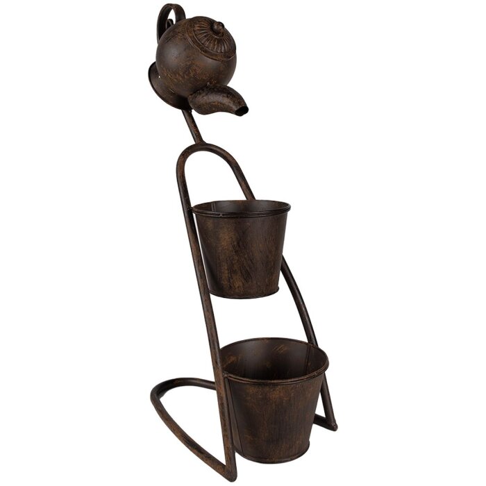 Clayre & Eef 5Y1159 Jardinera 32x20x62 cm Marrón
