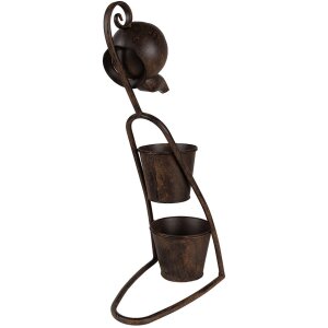 Clayre & Eef 5Y1159 Jardinera 32x20x62 cm Marrón