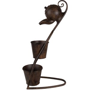 Clayre & Eef 5Y1159 Jardinera 32x20x62 cm Marrón