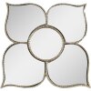 Clayre & Eef 62S266 Espejo 21x2x21 cm Color Plata Espejo de Pared Flor