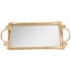 Clayre & Eef 65133 Bandeja Decorativa con Espejo 51x22x3 cm Color Dorado