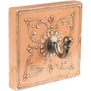 Clayre & Eef 65197 Gancho de Pared 10x6x10 cm Naranja...