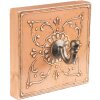 Clayre & Eef 65197 Gancho de Pared 10x6x10 cm Naranja Cuadrado