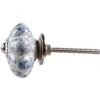 Clayre & Eef 65198 Pomo Ø 4x4 cm Azul - Blanco
