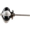 Clayre & Eef 65201 Pomo Ø 4x4 cm Negro - Blanco