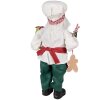 Clayre & Eef 65215 Decoración Papá Noel 26x16x46 cm Rojo
