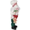 Clayre & Eef 65215 Decoración Papá Noel 26x16x46 cm Rojo