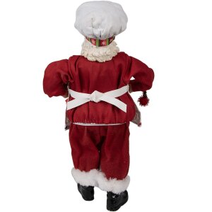 Clayre & Eef 65216 Decoración Papá Noel 16x8x28 cm Rojo